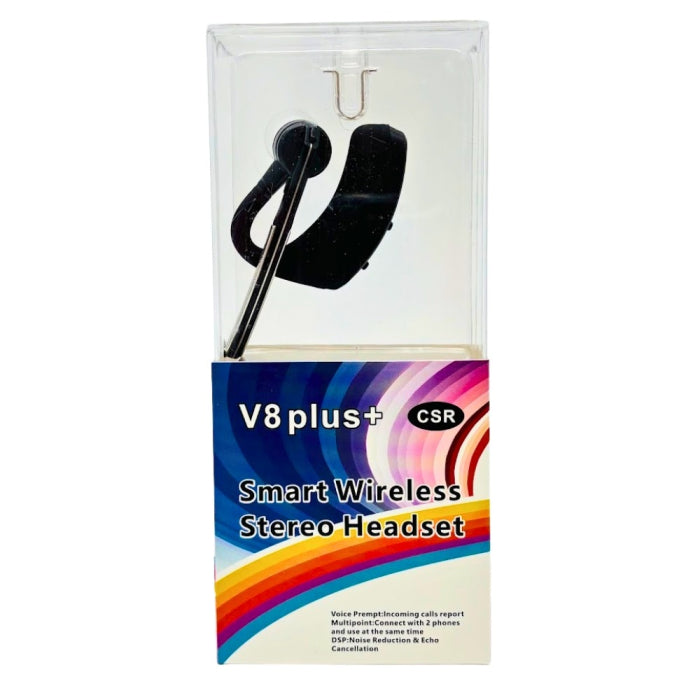 SMART WIRELESS STEREO HEADSET V8 PLUS+ ( BLUETOOTH+USB)