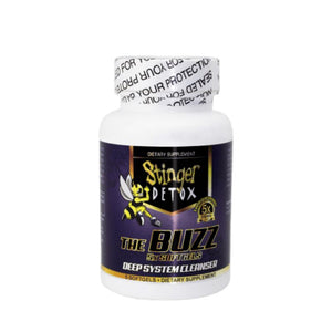 Stinger Detox - The Buzz 5x Extra Strength Softgels - Deep System Cleanser - 5 Counts Per Bottle