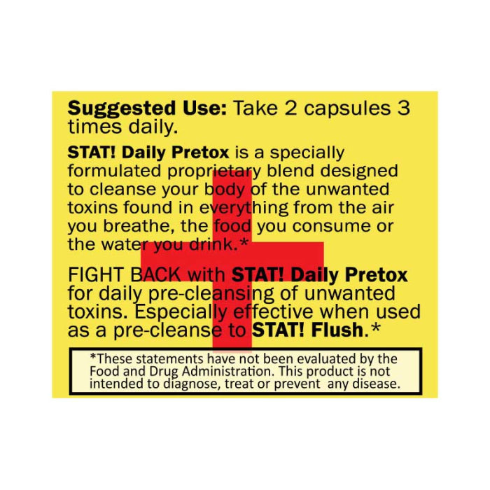 Stat - Daily Pretox 48 Capsules Per Bottle - 500mg