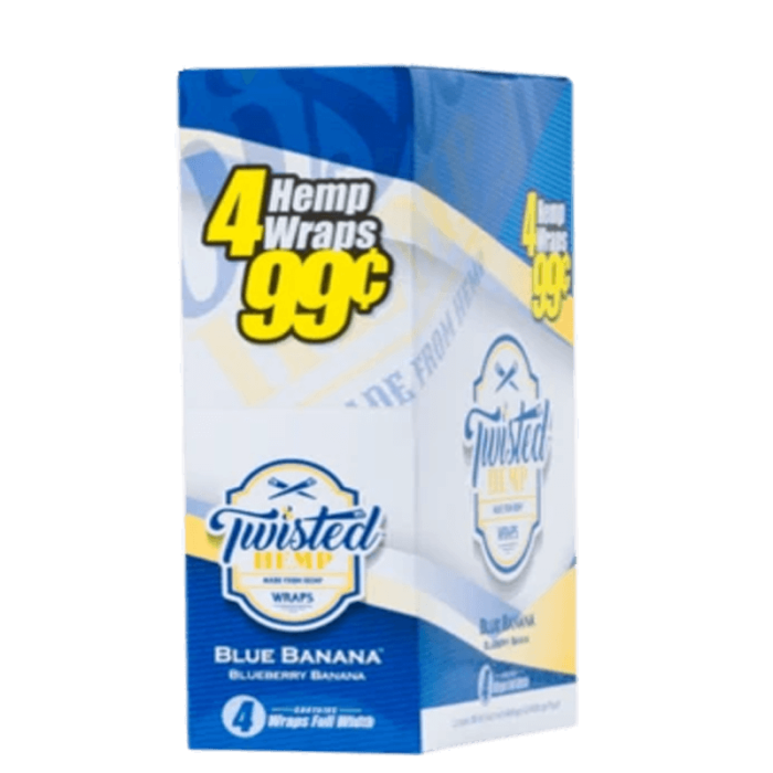 Twisted Hemp Wraps - 4 Counts Per Pack - 15 Packs Per Box