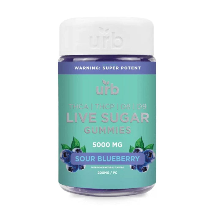 Urb Live Sugar - THC-A - THC-P - Delta-8 - Delta-9 - 5000mg Gummies - 25 Gummies Per Jar
