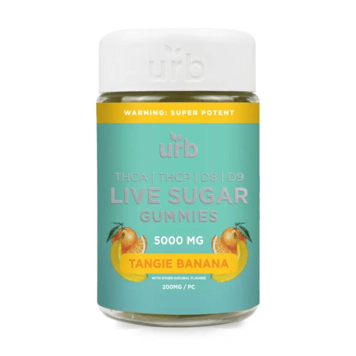 Urb Live Sugar - THC-A - THC-P - Delta-8 - Delta-9 - 5000mg Gummies - 25 Gummies Per Jar