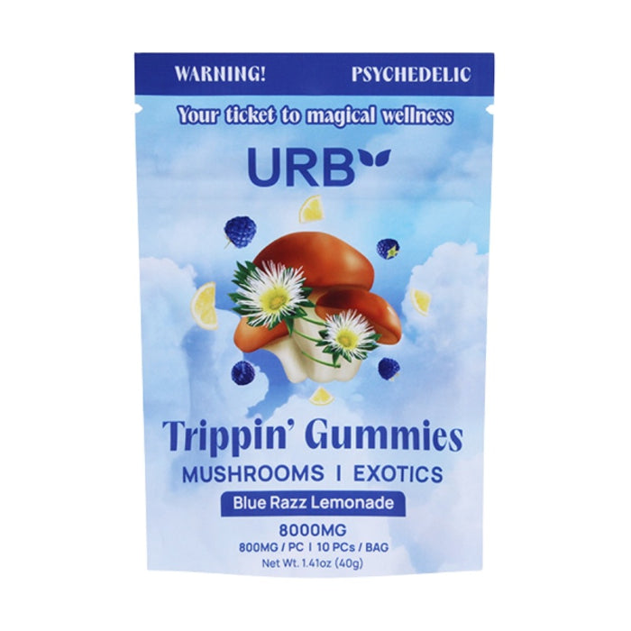 URB Trippin Gummies MUSHROOM 8000mg 10 Per Pack
