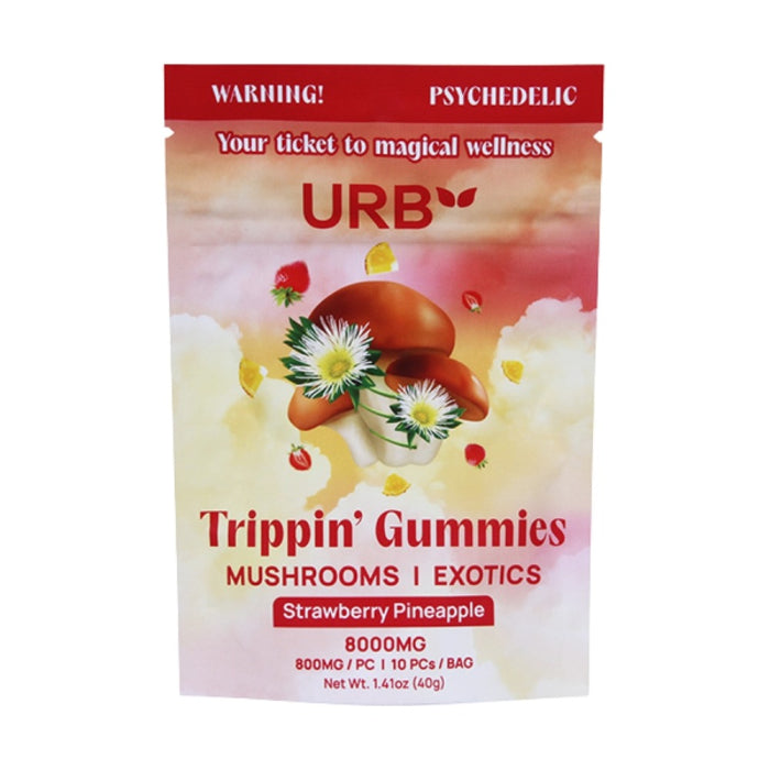 URB Trippin Gummies MUSHROOM 8000mg 10 Per Pack