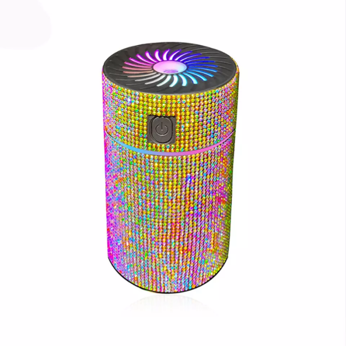 Usb Aroma Humidifier Car Ashtray With Diamond