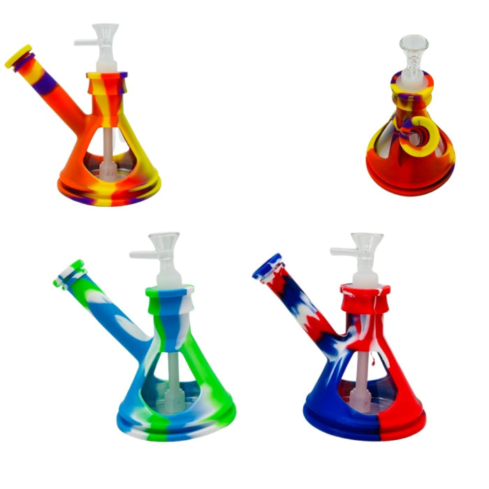 WATERPIPE SILICONE BEAKER+GLASS