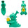 WATERPIPE SILICONE DINO W/DUCK SL5089
