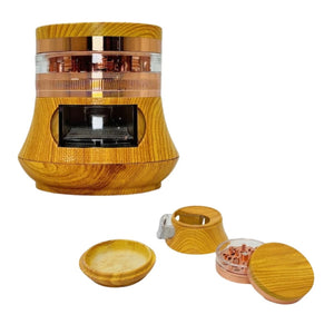 Wood Grinder With Window - 5 Parts - 63mm - Assorted Colors