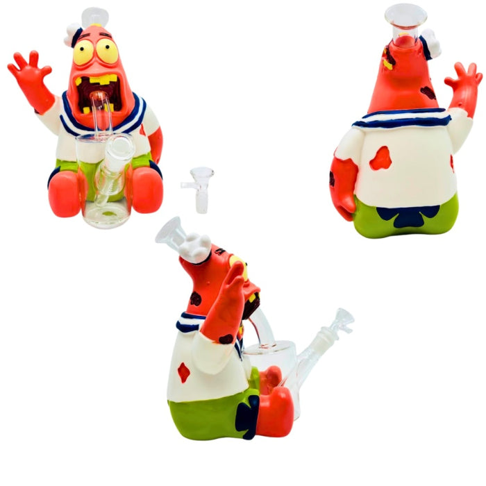 WPYHS135 WATERPIPE 10" ZOMBIE PATRICK STAR (H525)