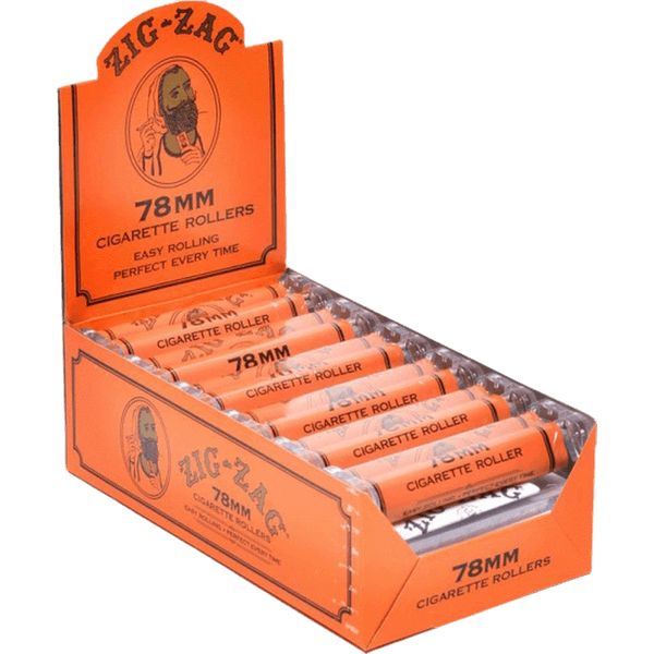 Zig Zag 70mm, 78mm, 100mm Cigarette Rollers - 12 Pieces Per Box